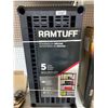 Image 2 : Ramtuff 5-Level Resin Shelving Unit, 35.8×17.5×73 in, Black