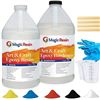 Image 1 : Magic Resin Art and Craft Epoxy Resin and Hardener – 1 Gallon Set