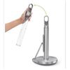 Image 1 : simplehuman Paper Towel Pump, Standing Paper Towel Holder with Spray Bottle, Brushed Stainless Steel