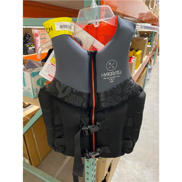 Hyperlite Life Vest Adult Small With 2 Buckles and Zipper Closure