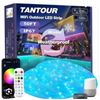 Image 1 : Tantour 50 ft Outdoor LED Strip, Weatherproof RGB Strip Light