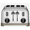 Image 1 : Cuisinart CPT-180C Metal Classic 4-Slice Toaster, Brushed Stainless Steel