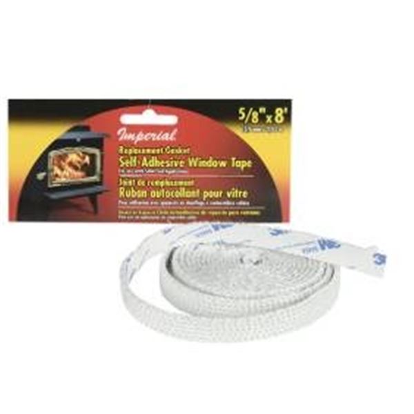 12 Imperial Self-Adhesive Window Tape Replacement Gasket, 5/8 in x 8 ft