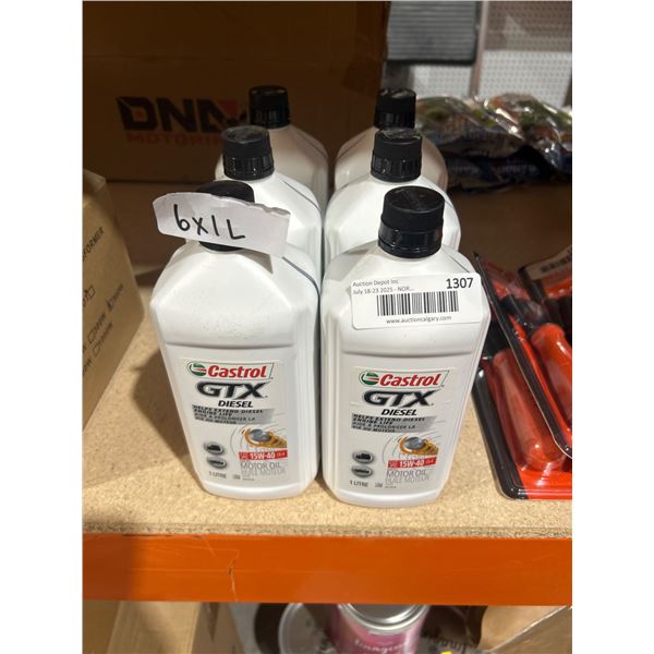 Castrol GTX Diesel Engine Oil SAE 15W-40 CI-4 1L (6 Units)