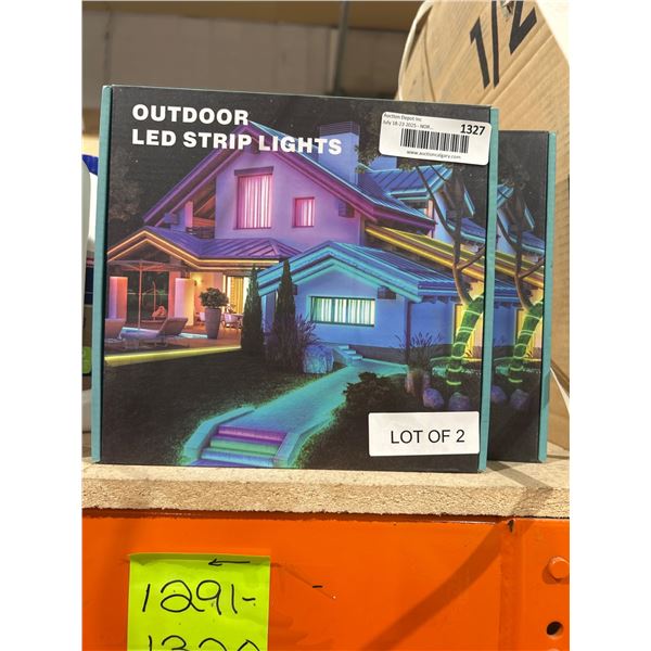 Outdoor LED Strip Lights, Lot of 2, Model X004HJ86BH