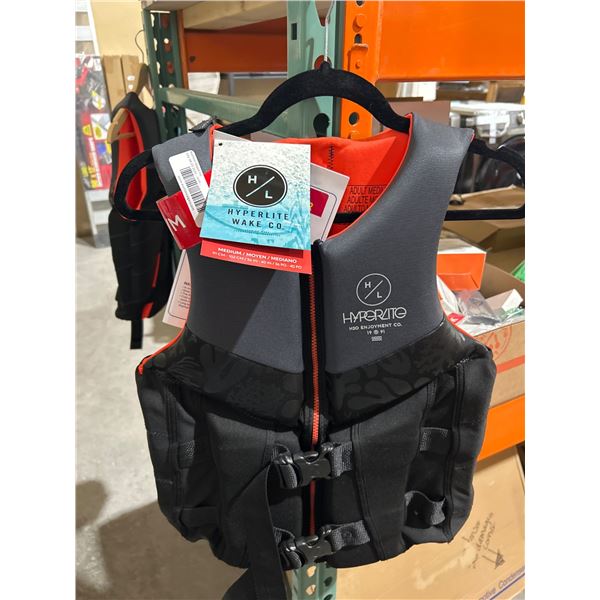 Hyperlite Wake Co. Adult Medium Life Vest with Dual Buckle Closure