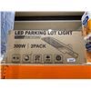 Image 2 : 300W LED Parking Lot Light With Photocell Dusk to Dawn, 2-Pack