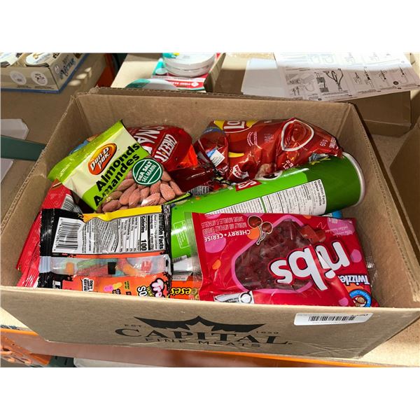 Snack and Candy Lot Featuring Various Brand Names