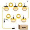 Image 1 : 50FT Construction String Lights 65W 8000LM Industrial Grade LED Work Light