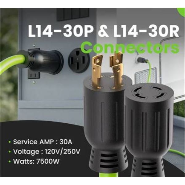 X0047SL6MN 4-Prong 30 Amp 20 ft Generator Extension Cord