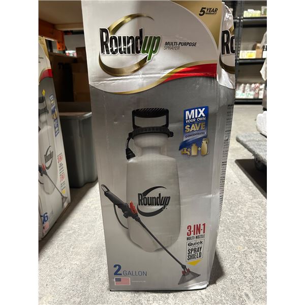 Roundup 2-Gallon Multi-Purpose Sprayer with 3-in-1 Functionality