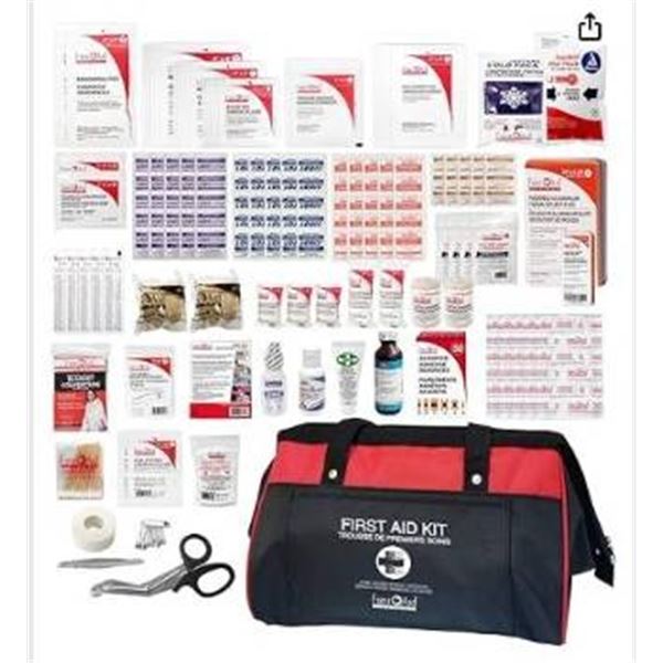 First Aid Central Deluxe 258-Piece First Aid Kit for Home or Travel