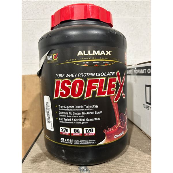 Allmax Isoflex Pure Whey Protein Isolate 5 lbs, Chocolate Flavor