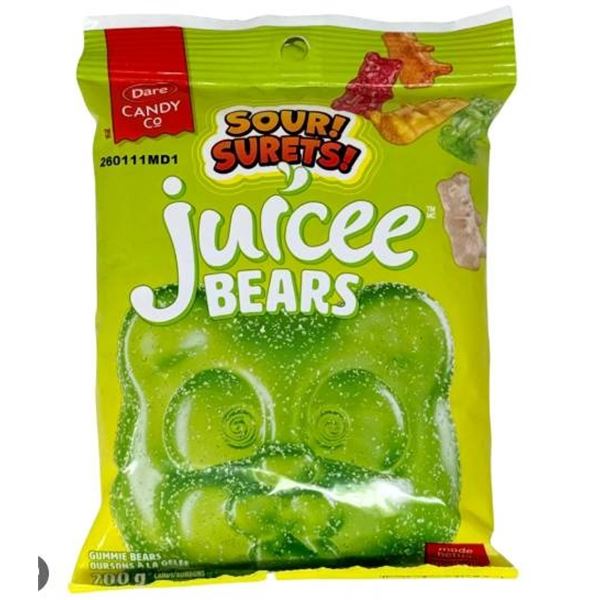 Sour Supers Juiced Bears 7 x 200g Lot