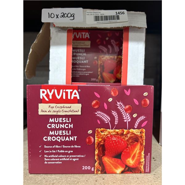 Ryvita Muesli Crunch Crispbread 200g – Set of 10 Units