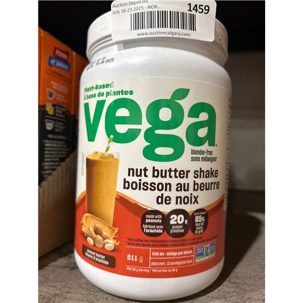 Vega Nut Butter Shake with 20g Protein per Serving – 511g