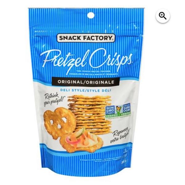 Snack Factory Pretzel Crisps Deli Style, 8 Bags of 200g Each