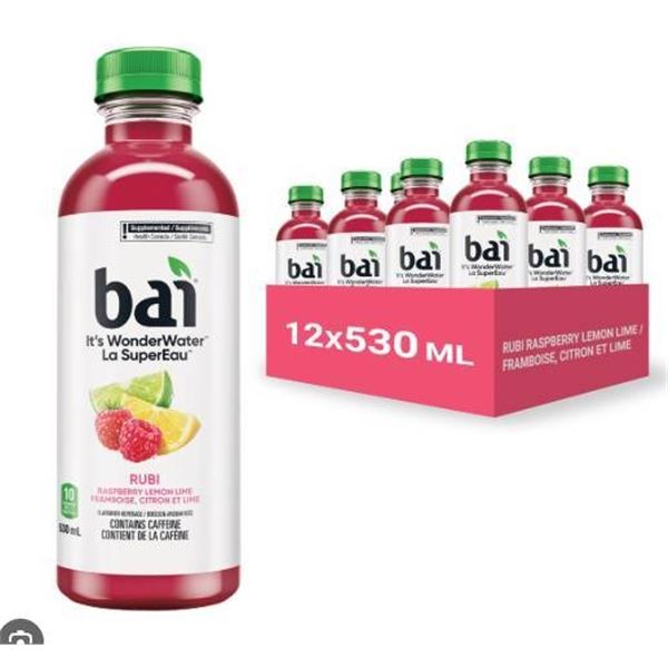 Bai Raspberry Lemon Lime Superwater, 12x530ml Bottles