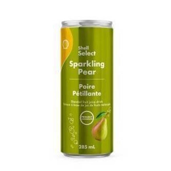 Shell Select Sparkling Pear Blended Fruit Juice Drink 12 x 285ml Cans