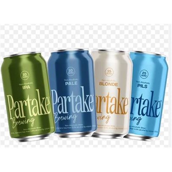 Partake Brewing Non-Alcoholic Beer Variety Pack – 12 x 355 mL