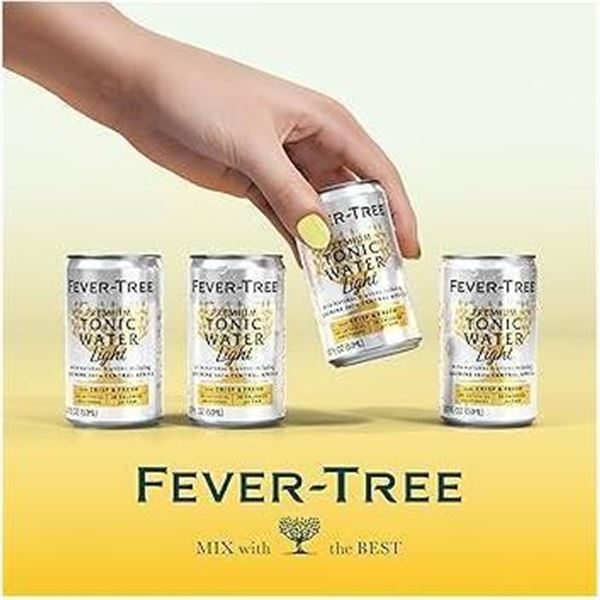 Fever-Tree Light Tonic Water Pack, 24 x 150 ml Cans