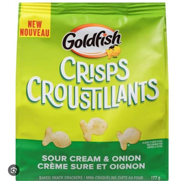Goldfish Crisps, Sour Cream & Onion Flavor, 14 x 177 g Bags