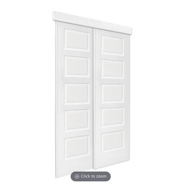 SGA  2 Piece, 5 Section Sliding Door, Model 06051079102100, 80×1/2 in Size