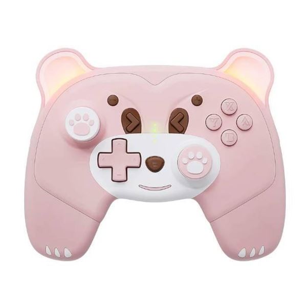 Mytrix Wireless Controller for NS with Pink Design