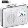 Image 1 : CR-381 Cassette Player with Micro SD Card Support and Digital Clock