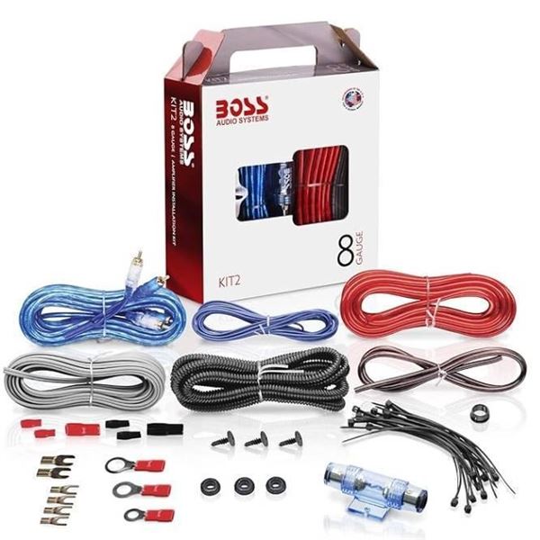 Boss Audio Systems KIT2 8 Gauge Amplifier Installation Kit
