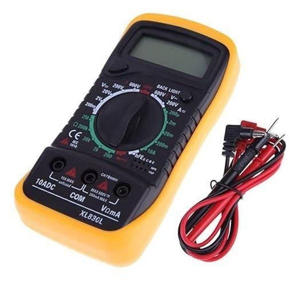 Digital Multimeter with LCD Display for Electrical Testing