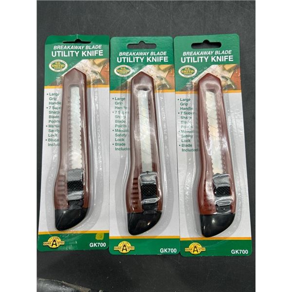 3 Lansky GK700 Breakaway Blade Utility Knives