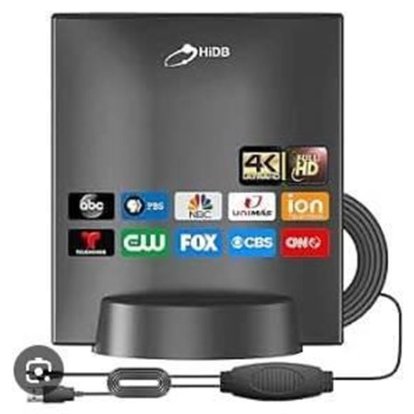 HiDB HD Digital Home TV Antenna with Detachable Amplifier and Power Supply