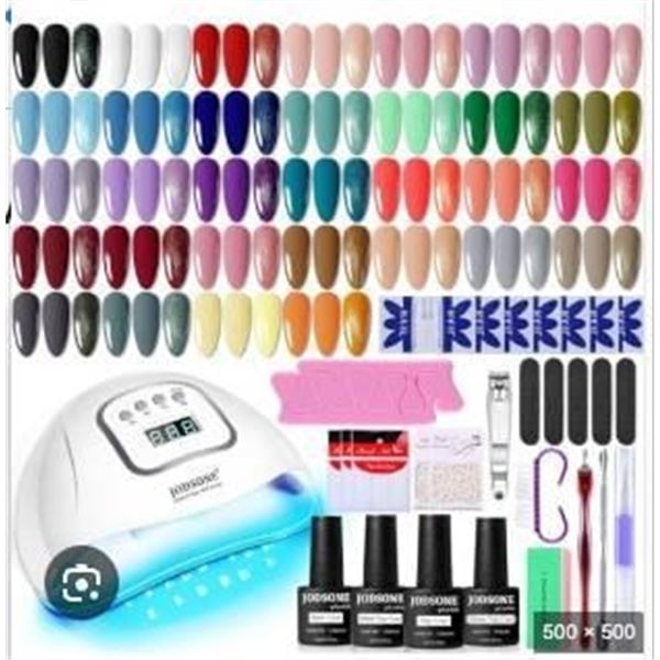 Jodsone Gel Nail Polish Kit With UV Light, 36 Bottles