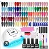 Image 1 : Jodsone Gel Nail Polish Kit With UV Light, 36 Bottles