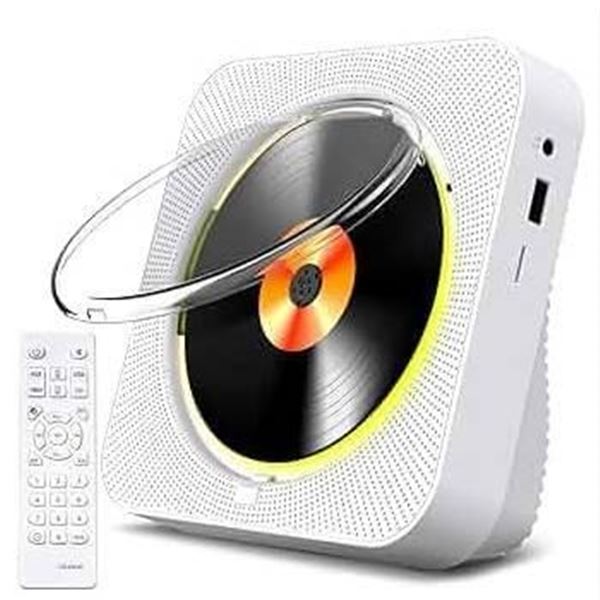 KOVCDVI CD Player and Bluetooth Speaker for Home, Desktop