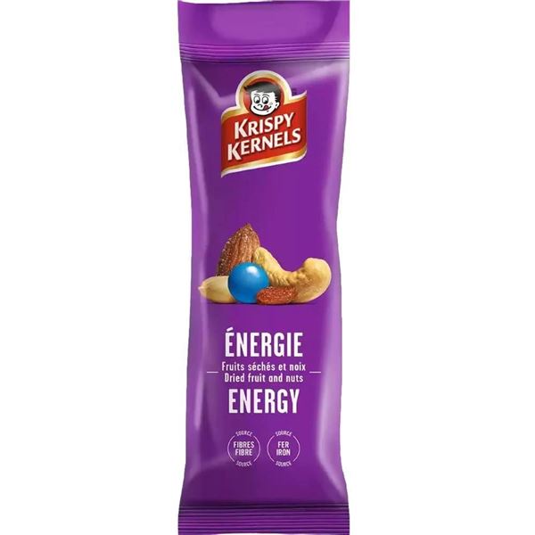 Krispy Kernels Energy Dried Fruit and Nuts 10-Pack 65g Each