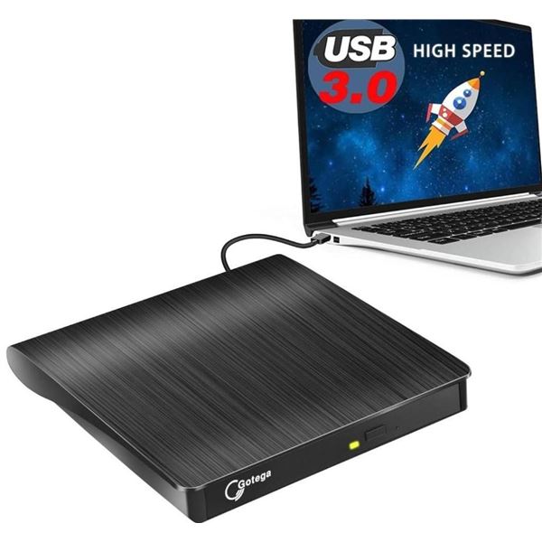 Gotega External CD/DVD Drive Model EDSSHM-S10
