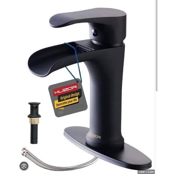 Kuzor Bathroom Faucet Matte for Bathroom Sink with Accessories