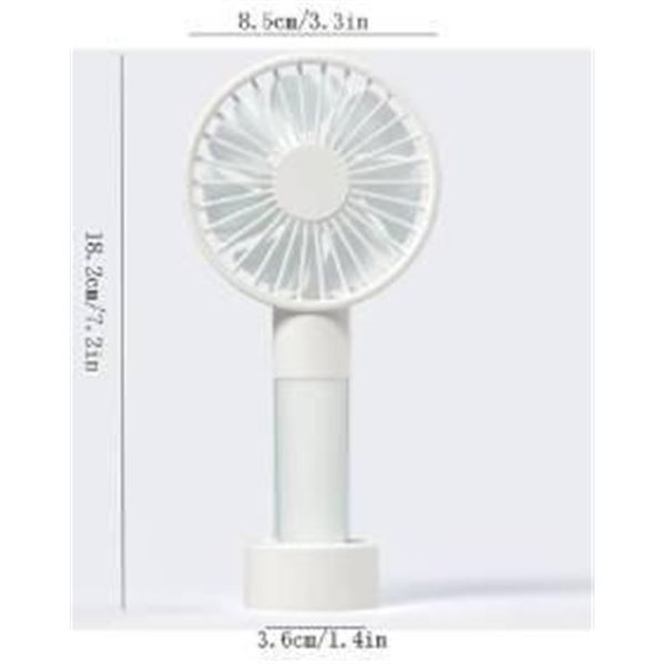 LOT OF 2 – RECHARGEABLE Eternal Classics Portable Desk Fan Set Colors May Vary