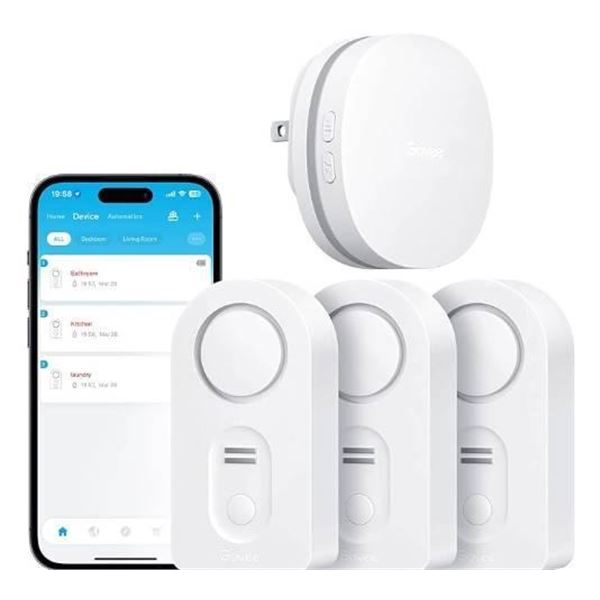 Govee Water Detector With Wi-Fi Gateway, Model H5054-H5040