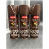 Image 1 : Krylon Colormaxx Paint + Primer Gloss Leather Brown 340g, Set of 3