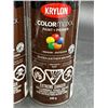 Image 2 : Krylon Colormaxx Paint + Primer Gloss Leather Brown 340g, Set of 3