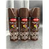 Image 1 : Krylon Colormaxx Paint + Primer Gloss Leather Brown 340g, Set of 3