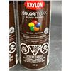 Image 2 : Krylon Colormaxx Paint + Primer Gloss Leather Brown 340g, Set of 3