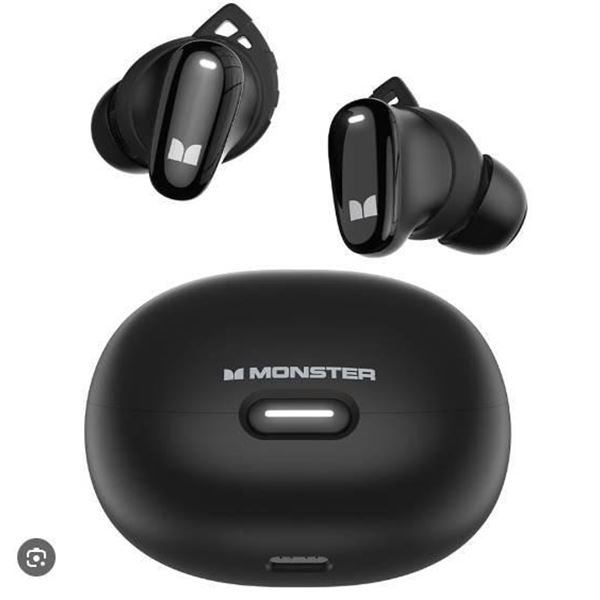 Monster N-Lite 206 Wireless In-Ear Headphones, MH221932, Black