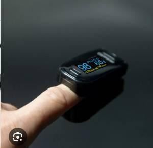 Fingertip Pulse Oximeter With SpO2 and PR BPM Monitoring