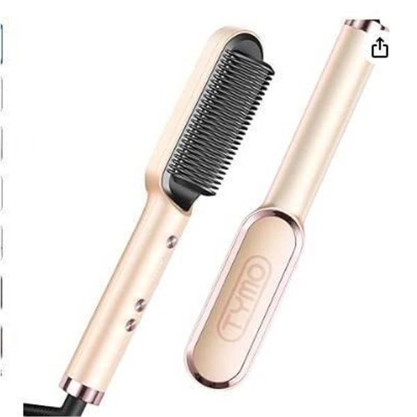 TYMO Ring Hair Straightening Comb in Gold Finish