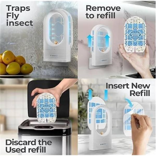 Dropsky DP11 0.8W Electric Fly Trap with Glue Cards