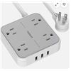 Image 1 : TESSAN TS-102-SG Power Strip with USB Ports and Outlets